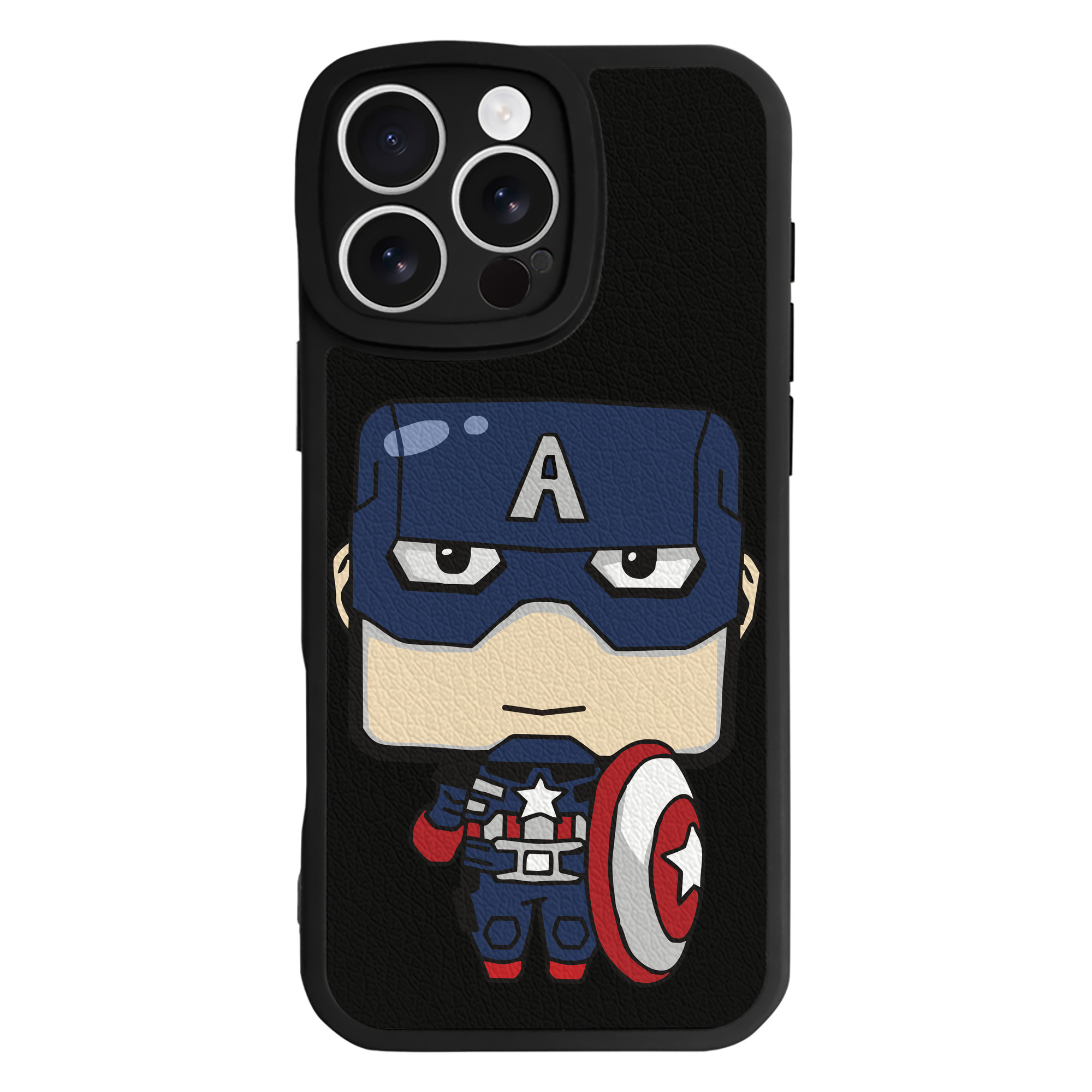 （画像用） アベンジャーズ The Avengers 【iPhone 16シリーズ対応】シリコンスマホケース（レザー調） 材質：シリコン